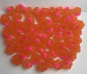 Pink - 5 Dozen (60) Cured King Salmon Egg Sacks Steelhead Trout Bait Sacs - Picture 1 of 3