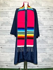 Plain Mexican Sarape graduation sash school stole wraps Mexican Stole Pink - Picture 1 of 1