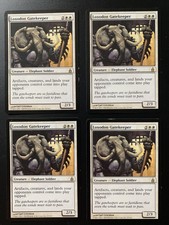 4x loxodon gatekeeper mtg Ravnica City Of Guilds Rare White