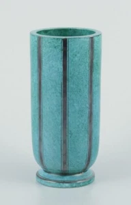 Wilhelm Kåge for Gustavsberg, Sweden. ‘Argenta’ ceramic vase. Art Deco style. - Picture 1 of 7