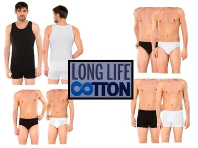 Schiesser Uomo Long Life Cotone Canottiera Slip Rio Slip Sport Shorts 4-14 Nuovo - Imagen 1 de 4