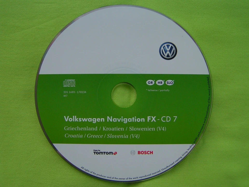 CD NAVIGATION KROATIEN SLOWENIEN FX 2012 V4 VW RNS 310 GOLF 6 PASSAT CADDY EOS - Bild 1 von 1