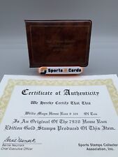 Vintage Hall of Fame Member Willie Mays Baseball Legends 23 Karat Gold Stamp 88’