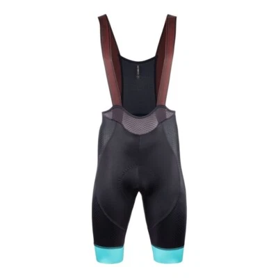 Nalini NEW COLOR Cycling Bib Shorts : BLACK/LIGHT BLUE - Image 1 of 3