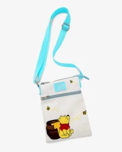 Bolso bandolera Loungefly Disney Parks Winnie The Pooh Eeyore Bees pasaporte - Imagen 1 de 5