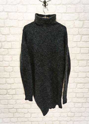 Acne Studios Daija Mohair Paw Asymmetric Kidmohair Wool Knittted Dress Sweater S