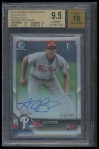 2018 Bowman Draft Alec Bohm Chrome Draft Pick Autographs Refractor BGS 9.5 #/499 - Bild 1 von 2