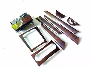 08-11 W204 C300 MERCEDESC DASH DOOR WOOD TRIM MOLDINGS CONSOLE SET OEM - Picture 1 of 9