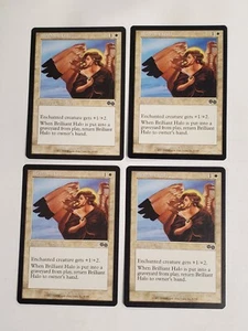 MTG Playset 4x Brilliant Halo (Urza's Saga/White/C) - BGM - Picture 1 of 2