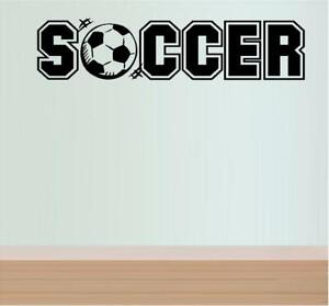 Mundo de fútbol con el logotipo de Vinilo De Pared de 8 "x 9" coche decal Sports 12