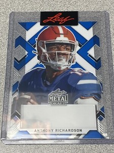 2022 leaf Metal Anthony Richardson 1/1  Unsigned Proof RARE