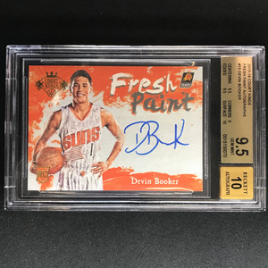 2015-16 Court Kings DEVIN BOOKER Fresh Paint Rookie Auto #DB BGS 9.5/10 (070)