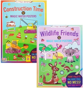 KIDS LITTLE ARTIST Kinder Magisches Malbuch Bücher Erstellen Wasser Tierwelt - Bild 1 von 14
