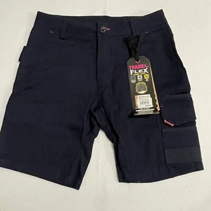 Tradie Women’s Cotton Work Shorts Size 10/77 Cm Waist Navy/Pink Trim/Pockets - Picture 1 of 6