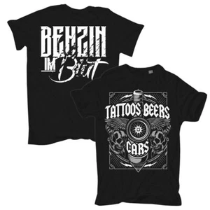 T-Shirt Benzin im Blut Tattoos Beers Cars tuning tuner crew porno S bis 10XL - Bild 1 von 4