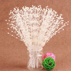 10Pcs/Lot 4mm Pearl Flower Stem Beads Garland Sprays Bridal Bouquet Decor