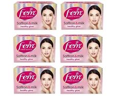 Fem Fairness Saffron & Milk Healthy Glow Skin Bleach Cream 8gram Pack of -6