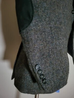Vintage Blarney Green Irish Tweed 40S Elbow Patch Blazer Jacket Sport Coat - Image 1 of 4