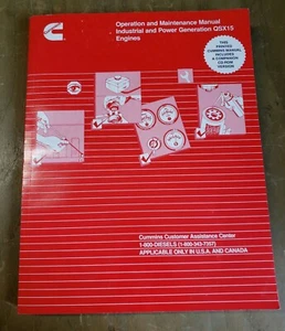 CUMMINS QSX15 ENGINE OPERATION & MAINTENANCE BOOK MANUAL #1J-2329-X9 - Picture 1 of 5