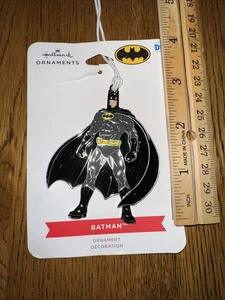 Hallmark 2022 DC Comics Batman Flat Metal Christmas Ornament Neu - Bild 1 von 4