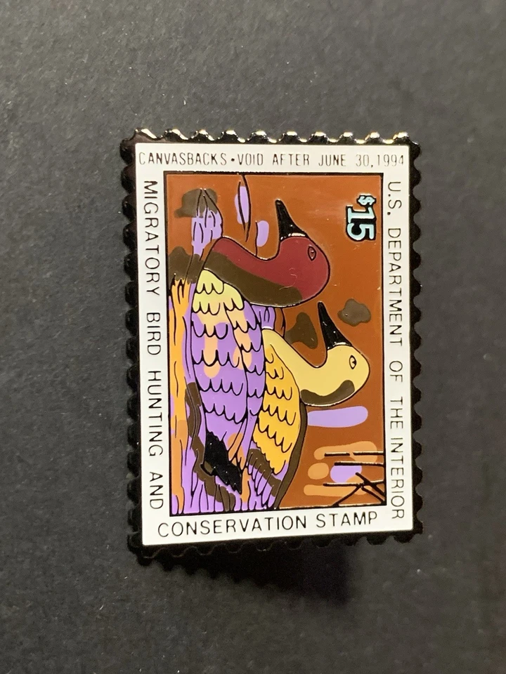 Migratory Bird Hunting And Conservation Stamp - Federal Duck Stamp Pin - Image 1 of 4