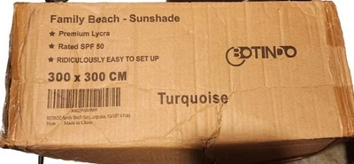 BOTINDO Family Beach Tent Canopy Sun Shade, Pop Up Grande Beach Tent Sun Shelter - Image 1 of 4