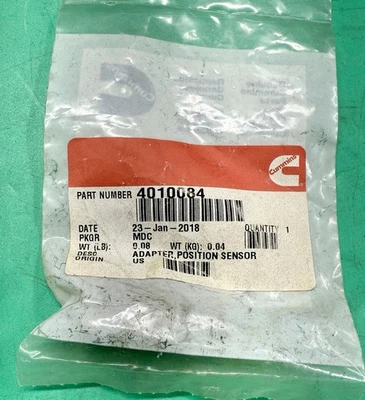 CUMMINS 4010084 ADAPTER, POSITION SENSOR NEW IN PACKAGING💥SHIPS FREE💥 - Image 1 of 3