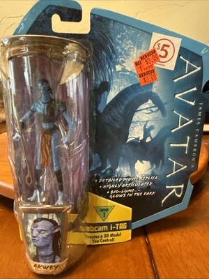 "FIGURA DE ACCIÓN NUEVA AKWEY AVATAR WEBCAM i-TAG 2009 JAMES CAMERON 4-1/4""" Foto 1 de 4