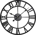 Large Outdoor Garden Wall Clock 40/60cm Big Open Face Metal Roman Numerals Giant