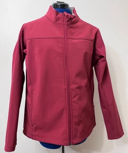 Cabelas Herren Jacke Größe L Rot Full Zip Softshell - Bild 1 von 6