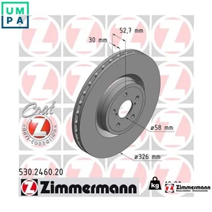2x BRAKE DISC 530.2460.20 FOR SUBARU EJ257 2.5L /7/5EJ20EJ207EJ205 2.0L 4cyl - Picture 1 of 9