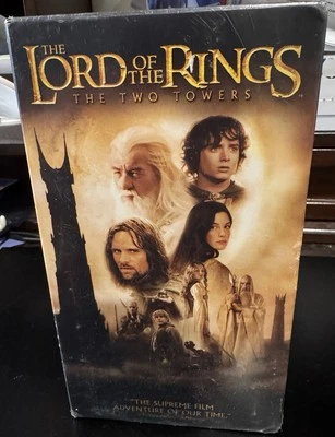 2002 Lord Of The Rings Two Towers VHS Tape Factory Sealed Brand New - Image 1 of 3