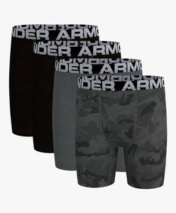 Under Armour Sz YL Youths Boys Underwear Performance Tech Boxer Jock 4 Pack New - Picture 1 of 5