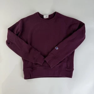 Champion Reverse Weave Sweatshirt Herren XS Blank Burgundy Extra Small y2k 2000s - Bild 1 von 3