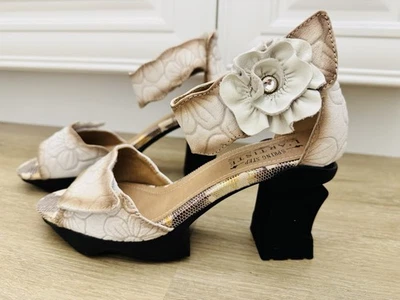 L’Artiste Spring Steps Supercool Leather Heels Sandals white Size 40 or 9.5 New - Image 1 of 4