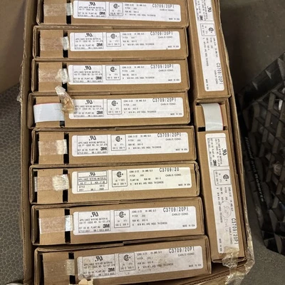20rolls 3M 3709/20 FLAT RIBBON CABLE, 100 FT, 300 V, 28 AWG, 9 MIL      bin14 - Image 1 of 4