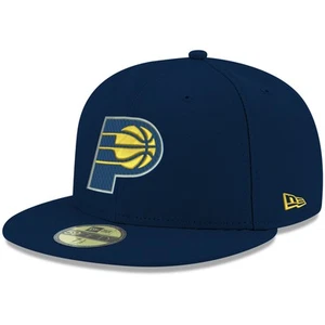 Gorra ajustada para hombre New Era azul marino Indiana Pacers equipo oficial color 59FIFTY - Imagen 1 de 6