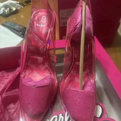 ALDO x Barbie Tacones Stessy - Barbietessy Claro Adornado Stiletto Brillo 8B Foto 1 de 4