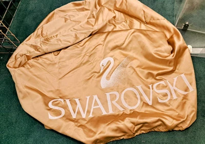 Swarovski Round Table Cover/54" Vinyl/ Pre-Owned/ New Condition - Image 1 of 3