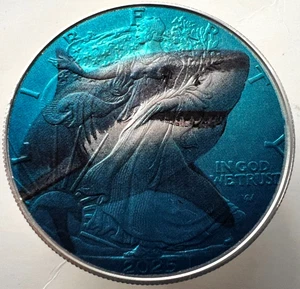 Shark - American Silver Eagle 1oz .999 Limited Edition Silber Dollar Münze - Bild 1 von 5