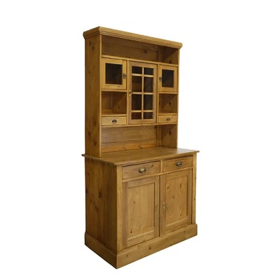 Buffetschrank antik um 1920, alter Küchenschrank aus Weichholz B: 106 cm -11875- - Bild 1 von 4