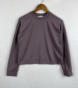 Athleta weiches bequemes Sweatshirt mit Rundhalsausschnitt mauve Damengröße X-Small - Bild 1 von 22