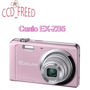 Casio EXILIM EX-ZS5 Digital Camera 5x Optical Zoom 14.1 MP English Language Pink - Picture 1 of 10