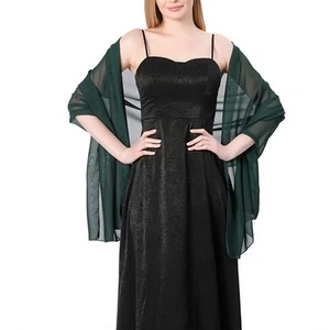 Breathable Shawl for Wedding Parties Stylish Chiffon Accessory for Bridesmaids - Picture 1 of 26
