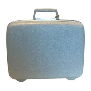 Vintage Samsonite Silhouette Suitcase 16 in Gray Small 1960s Hard Shell Luggage - Picture 1 of 24