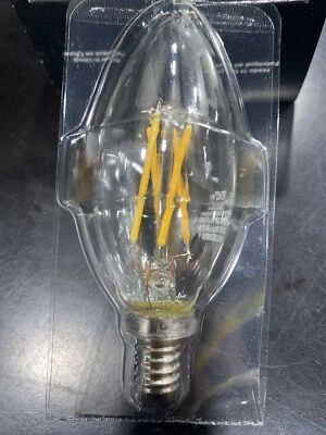 C35 E12 LED Bulb, 3000K 4.4 Watt 2 Pack NEW DVI -w1 - Image 1 of 3