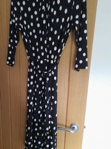 Black & White Ladies Spot Dress Size 12 - Picture 1 of 7
