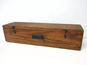 Vintage graues Instrument "Queen Instruments" aus massiver Eiche - NUR Aufbewahrungskoffer - Bild 1 von 9