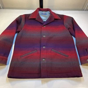 PENDLETON WOOL HIGH GRADE WESTERN WEAR INDIAN AZTEC COAT VINTAGE JACKET Mens M - Picture 1 of 10