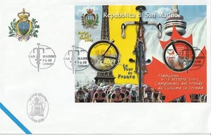 2003 FDC LIBERTAS A.A.S.F.N. SAN MARINO CAMP. MOND. CYCLING MF81568 - Picture 1 of 1